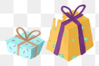 Gift box png, transparent background