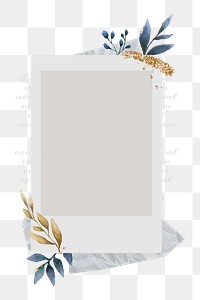 Instant photo png, transparent background