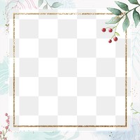 Png Christmas design border frame, transparent background