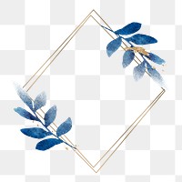 Leaf png frame, transparent background