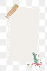 Notepaper png sticker, transparent background