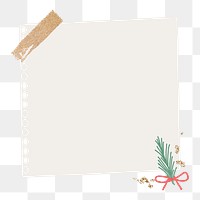 Notepaper png sticker, transparent background