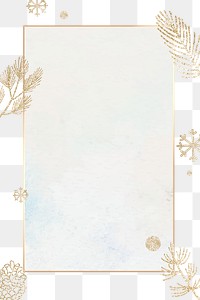 Glittery winter png badge, transparent background