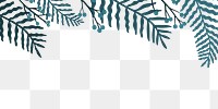 Leaf png border, transparent background