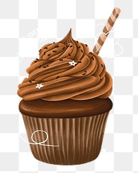 Aesthetic dessert png sticker, transparent background