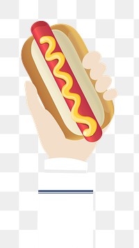 Hot dog png food illustration, transparent background