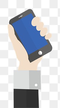 Mobile phone png illustration, transparent background