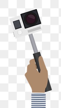 Action camera png illustration, transparent background