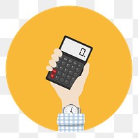 Calculator png illustration, transparent background