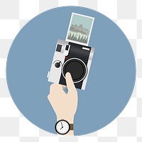 Film camera png illustration, transparent background