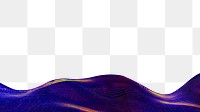 PNG Neon purple border collage element, transparent background