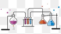 Laboratory instruments png illustration, transparent background