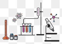 Laboratory png illustration, transparent background