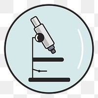 Microscope png illustration, transparent background