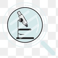 Microscope png illustration, transparent background