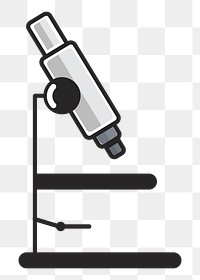 Microscope png illustration, transparent background