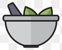 Mortar and pestle png illustration, transparent background