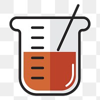  Beaker png illustration, transparent background