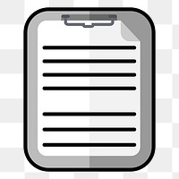  Clipboard png illustration, transparent background