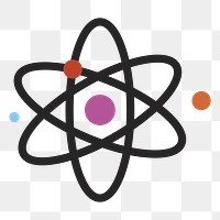  Atom png illustration, transparent background