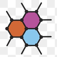 Molecule png illustration, transparent background