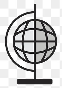 Globe ball png illustration, transparent background