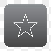 PNG star icon transparent background