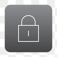 PNG lock icon transparent background