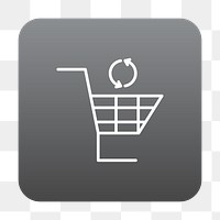 PNG online shopping icon transparent background