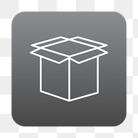 PNG box icon transparent background