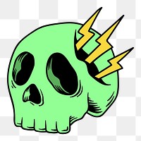 Png Skull element, transparent background