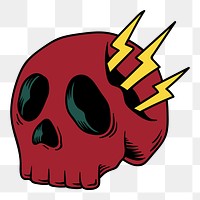 Png Skull element, transparent background