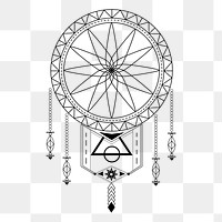 Dream catcher png illustration, transparent background