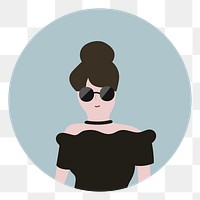 Woman png user profile illustration, transparent background