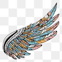 Wing png illustration, transparent background