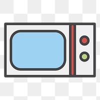 PNG microwave illustration sticker, transparent background