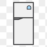 PNG refrigerator illustration sticker, transparent background