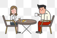 Cafe png illustration, transparent background