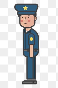 Policeman png illustration, transparent background