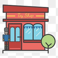 Toy shop png illustration, transparent background