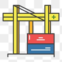 Logistics png illustration, transparent background