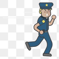 Policeman png illustration, transparent background