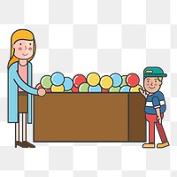 Toy shop png illustration, transparent background