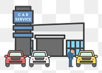 Car service png illustration, transparent background