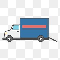 PNG logistics service illustration sticker, transparent background