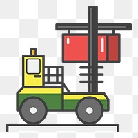 Logistics png illustration, transparent background