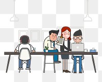 Meeting png illustration, transparent background
