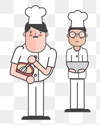 Bakers png illustration, transparent background