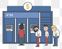 ATM png illustration, transparent background