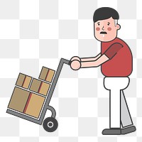 Logistics png illustration, transparent background